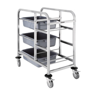 Stainless Steel Bussing Trolley- Vogue DK738