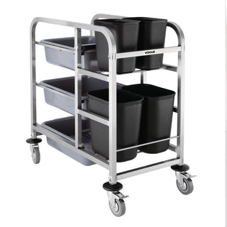 Stainless Steel Bussing Trolley- Vogue DK738