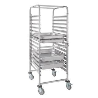 Gastronorm Racking Trolley 15 Level- Vogue GG499