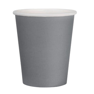 Fiesta Recyclable Takeaway Coffee Cups Single Wall Charcoal 225ml (Pack of 1000) - GP415