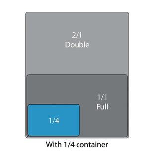 Polypropylene 1/4 Gastronorm Tray 150mm- Vogue GJ524