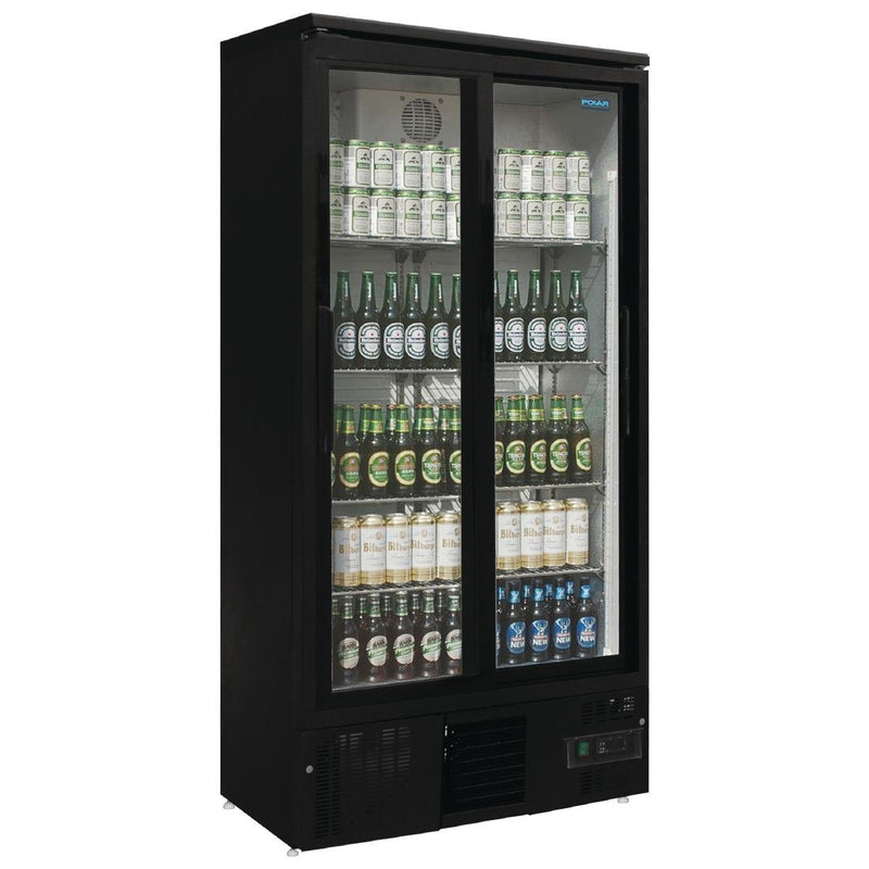 G-Series Upright Back Bar Cooler with Sliding Doors 490Ltr- Polar GJ448-A