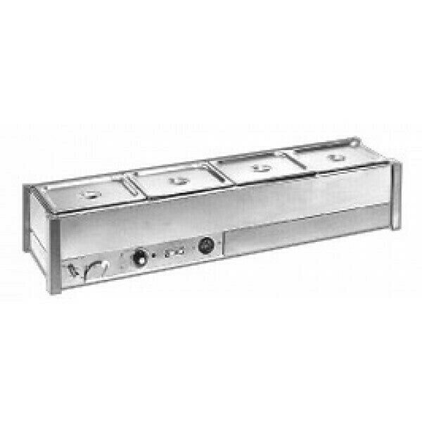 Hot Bain Marie 6 x 1/2 size pans, single row- Roband RB-BM16A