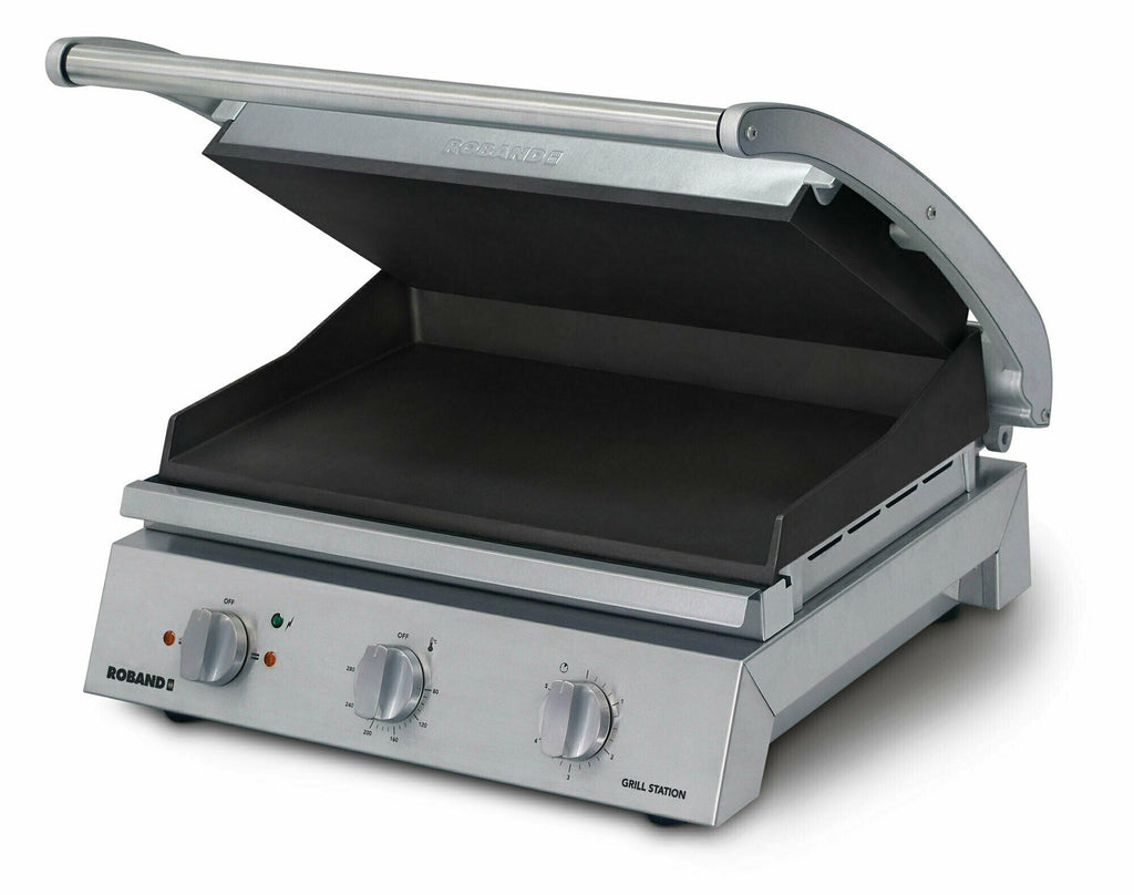 Grill Station 8 slice, smooth non stick plates- Roband RB-GSA810ST