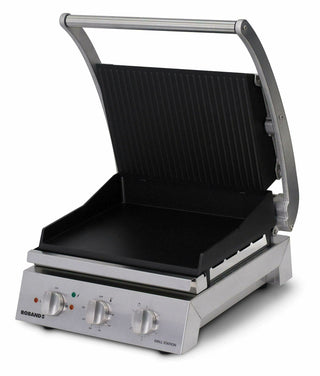 Grill Station 6 slice, non stick with ribbed top plate- Roband RB-GSA610RT