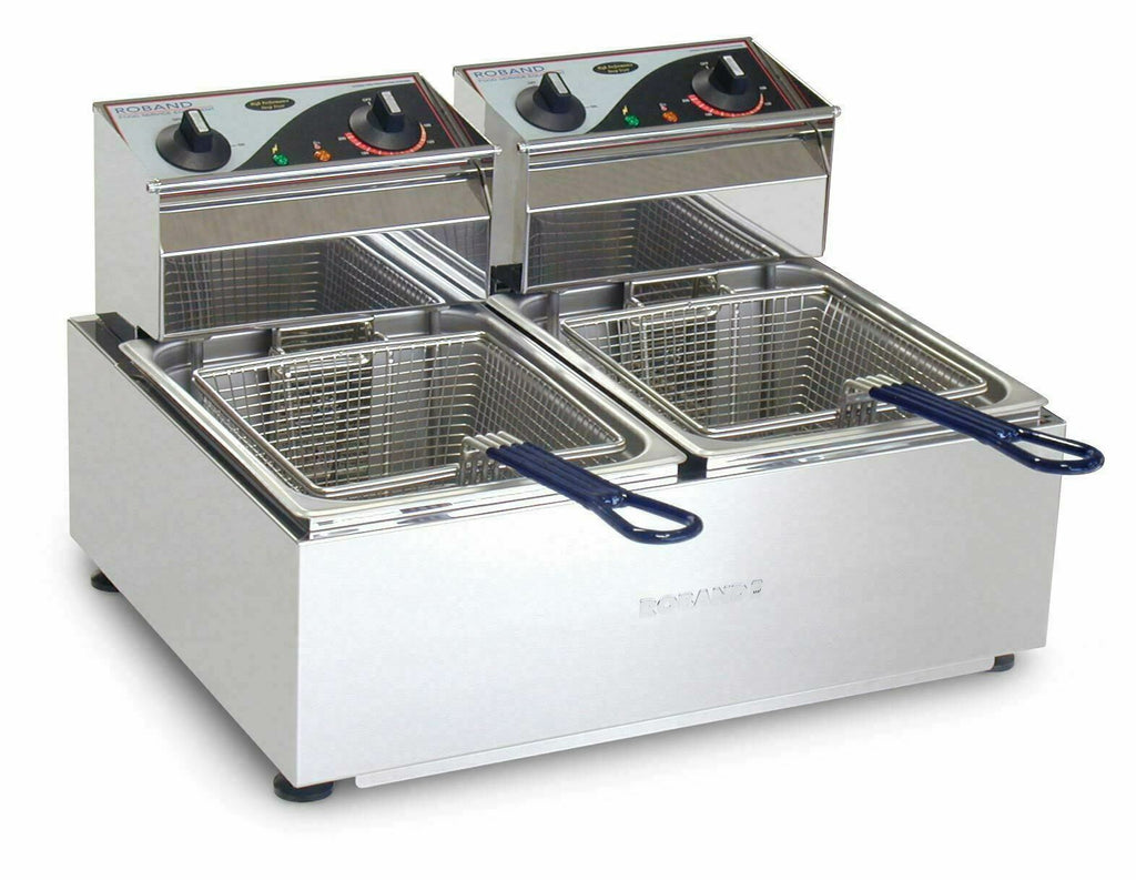 Double Pan Fryer 2 x 5lt- Roband RB-F25