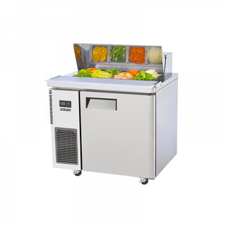 Skipio SHR9-1 One Door Salad Prep Fridge with Hood Lid