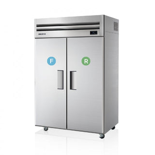 Skipio 2 Door Reach-In Fridge/Freezer SRFT45-2
