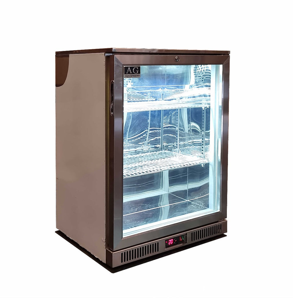 AG Single Door Bar Fridge - Stainless Steel Body & Doors 1SBR-H- AG Equipment AG-1SBR-H