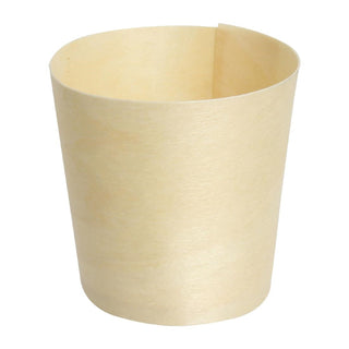 Fiesta Compostable Biodegradable Wooden Sauce Dipping Pots 38ml - DK388