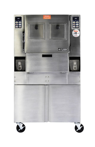 AutoFry MTI-40E Large Double Basket Freestanding Deep Fryer - MTI-40E