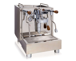 Izzo Alex Duetto IV PLUS Stainless - 1 Group Commercial Espresso Machine - Timber