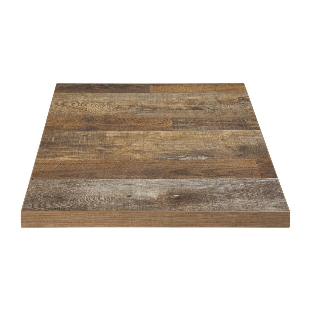 Pre-Drilled Square Table Top Urban Dark 600mm- Bolero DR821