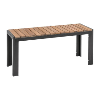 Rectangular Steel and Acacia Benches 1000mm (Pack of 2)- Bolero DS154