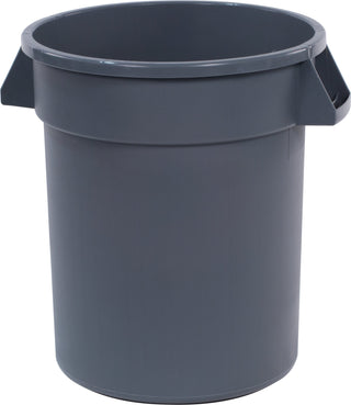 Carlisle Bronco™ Grey Round Waste Bin with Handles 75L Capacity. Bottom Dia 413mm x 585mm Top Dia 508mm - 34102023
