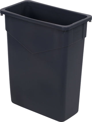 Carlisle Trimline™ Grey Rectangle Waste Container 57L Capacity 508mm x 267mm x 629mm - 34201523