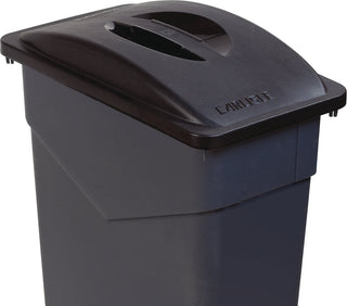 Carlisle Trimline™ Black Rectangular Handled Waste Container Lid 521mm x 294mm x 76mm - 34202503