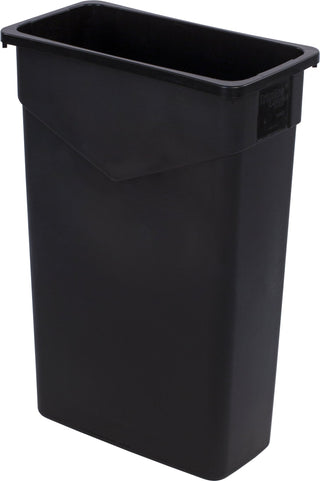Carlisle Trimline Black Rectangle Waste Container 87L Capacity 510mm x 280mm x 762mm - 34202303