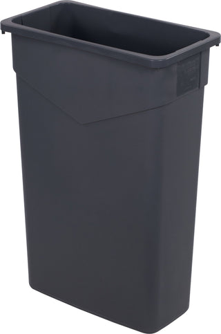 Carlisle Trimline™ Grey Rectangle Waste Container 87L Capacity 510mm x 280mm x 762mm - 34202323