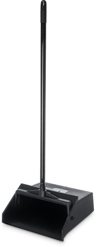 Carlisle Duo-Pan™ Black Upright Plastic Lobby Pan with Metal Handle Overall Length 914mm - 36141003