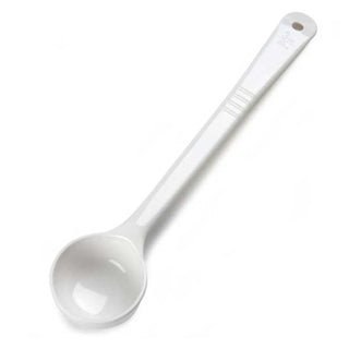 Carlisle Measure Miser White Measuring solid spoon with long handle 90mL Capacity - Pack of 12 - Pack Price - 397002