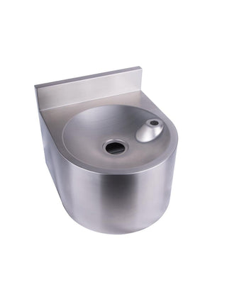 3Monkeez Round Wall Mounted Drinking Fountain with Bubbler Landing HBR-DF