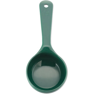 Carlisle Measure Miser Forest Green Measuring solid spoon with short handle 120mL Capacity - Pack of 12 - Pack Price - 492808