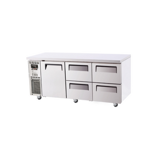 Turbo Air Undercounter 1 Door 4 Drawer Fridge KUR18-2D-4-N