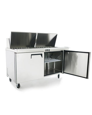 Atosa 490L 2 Door Mega Top Sandwich Prep Table Fridge MSF8307