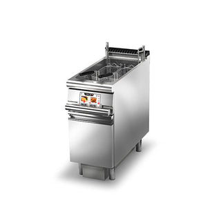 Baron 23L Single Basin Evo Electric Deep Fryer With Incorporated Oil Filtering And Basket Lift Q90FREV/E422FA