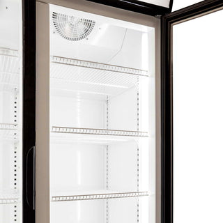 AG 1000L Double Door Upright Display Fridge - Glass Door- AG Equipment AG-CU1000TNG