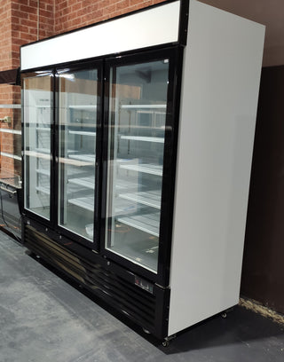 AG 1500L Triple Door Upright Display Fridge - Glass Door- AG Equipment AG-CU1500TNG