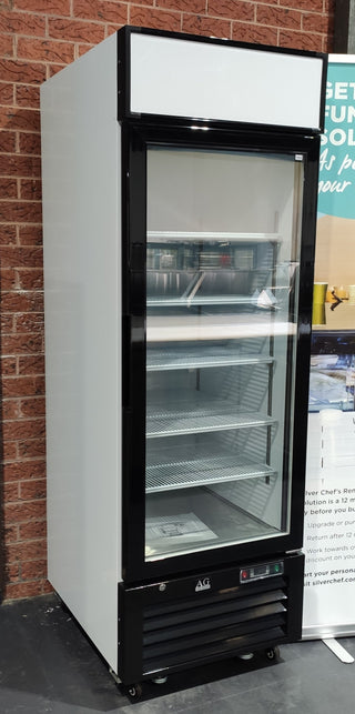 AG 420 Litre Single Door Upright Display Fridge - Glass Door- AG Equipment AG-CU420TNG