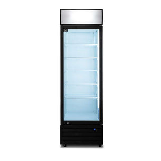 AG 420 Litre Single Door Upright Display Fridge - Glass Door- AG Equipment AG-CU420TNG