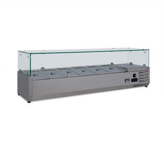 AG Pizza Showcase 1/3 x 6 GN Trays- AG Equipment AG-VRX1400-380