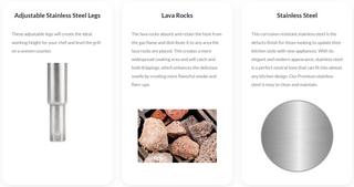 Cookrite 610mm LPG Char-Rock Broiler ATCB-24-LPG