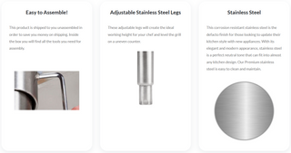 Cookrite 915mm Stainless Steel Stand ATSE-2836