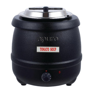 Apuro Black Soup Kettle 10Ltr - L715-A