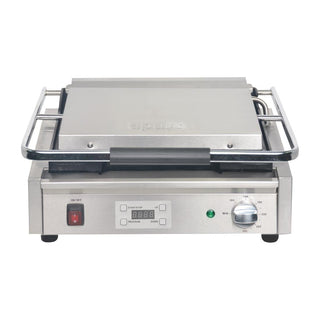 Large Contact Grill Ribbed Plates with Timer- Apuro FC380-A