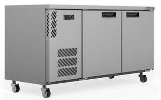 Williams Boronia 2 Solid Door Fridge - Stainless Steel HB2USSHC