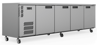 Williams Boronia 4 Solid Door Back Bar Fridge - Stainless Steel HB4USSHC