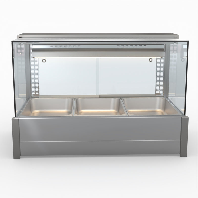 Square Countertop Wet and Dry Bain Marie - Bonvue BM11SC