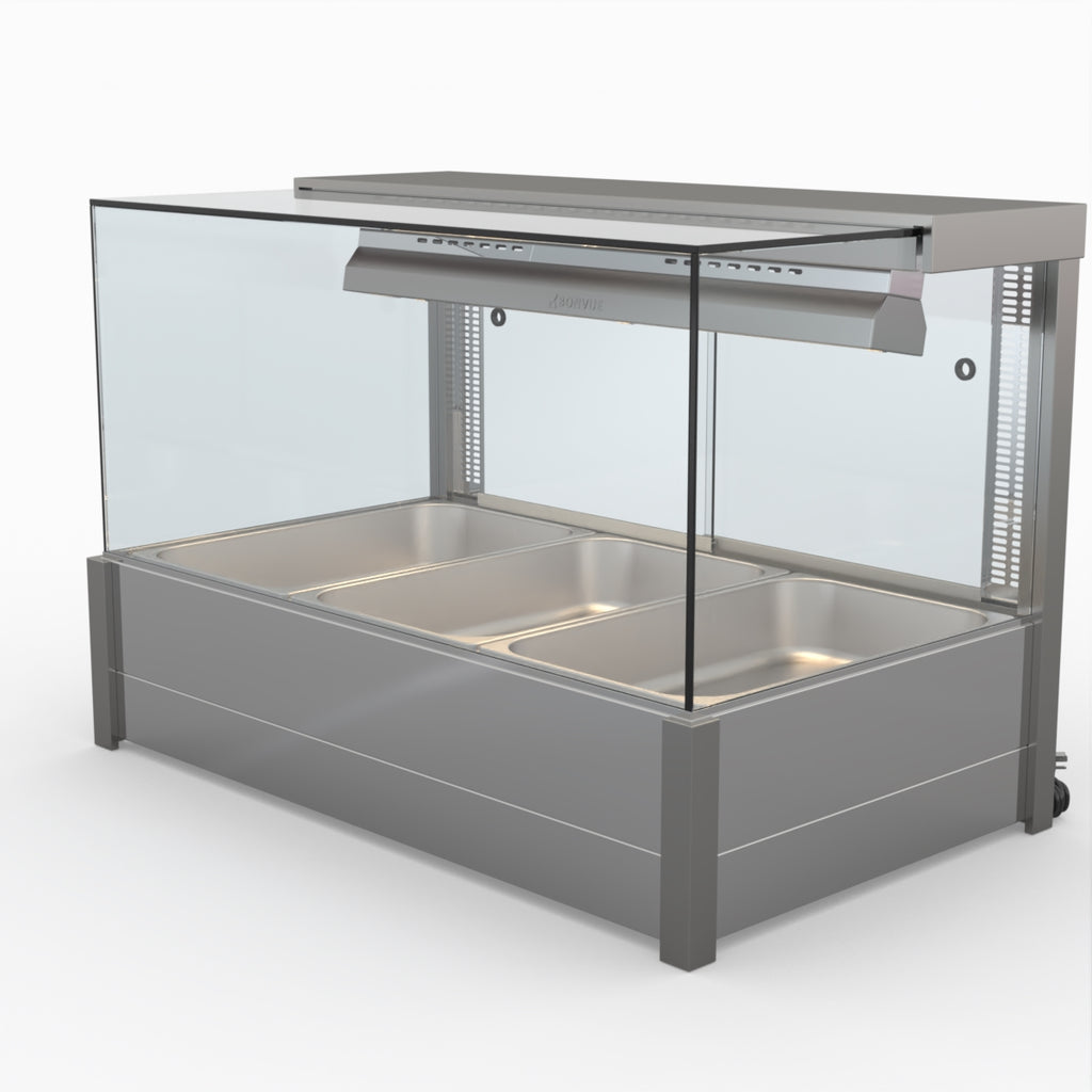 Bonvue Square Countertop Wet And Dry Bain Marie BM11SC