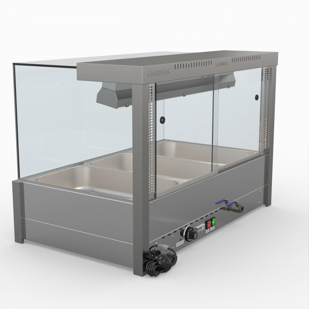 Bonvue Square Countertop Wet And Dry Bain Marie BM11SC