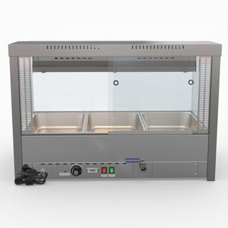 Square Countertop Wet and Dry Bain Marie - Bonvue BM11SC