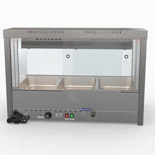 Square Countertop Wet and Dry Bain Marie - Bonvue BM11SC