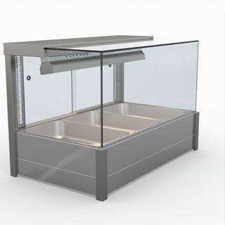 Square Countertop Wet and Dry Bain Marie - Bonvue BM11SC