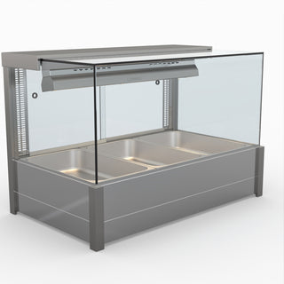 Square Countertop Wet and Dry Bain Marie - Bonvue BM11SC