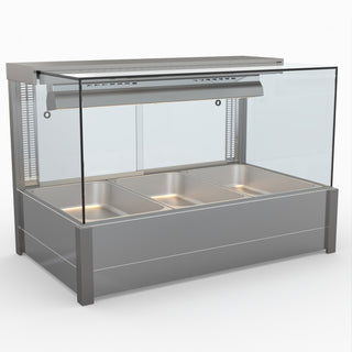 Square Countertop Wet and Dry Bain Marie - Bonvue BM11SC