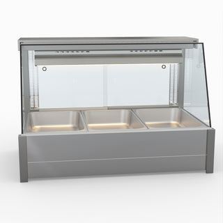 Angled Countertop Wet and Dry Bain Marie - Bonvue BM11TC